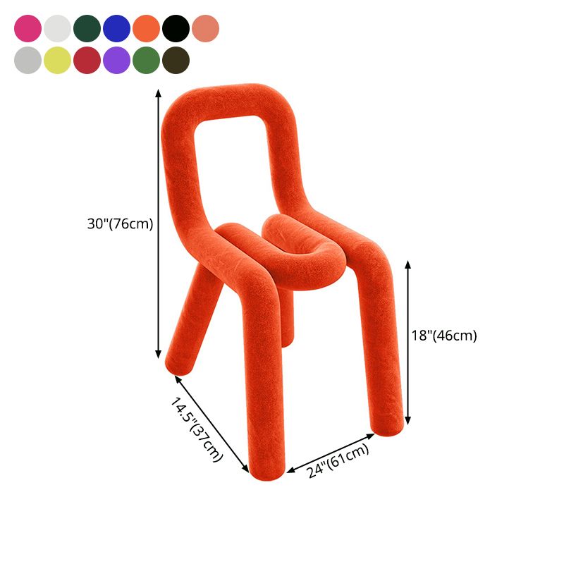 Contemporary Style Velvet Chairs Dining Room Open Back Side Chairs Set Clearhalo ' kitchen&dining_furn' 'Dining Chairs' 'Dining Tables & Seating' 'dining_chair' 'furn' 'furn_dining_chair' 'Furniture' 'furniture_dining_chair' 'Kitchen & Dining Furniture' 'kitchen' 1200x1200_64189b34-685a-4ca0-a1c5-70f0f3c01116