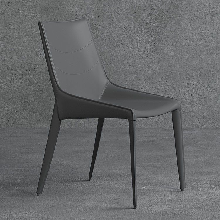 Contemporary Style Metal Chairs Dining Armless Chairs for Kitchen Clearhalo 'Dining Chairs' 'Dining Tables & Seating' 'dining_chair' 'furn' 'furn_dining_chair' 'Furniture' 'furniture_dining_chair' 'Kitchen & Dining Furniture' 1200x1200_64197631-5069-4995-975b-e8acfc2e7850