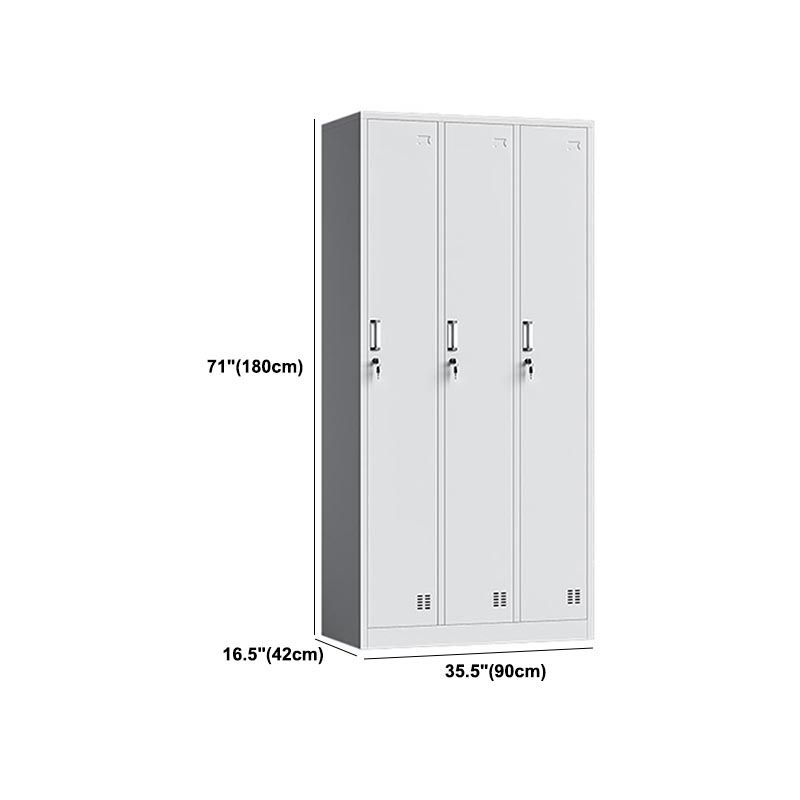 Contemporary Style Metal Wardrobe White Colour Wardrobe Closet for Home Clearhalo 'Armoires & Wardrobes' 'armoires_wardrobes' 'Bedroom Furniture' 'furn' 'furn_armoires_wardrobes' 'Furniture' 1200x1200_641b29eb-0e5e-4666-ac7b-e0d790b4af07