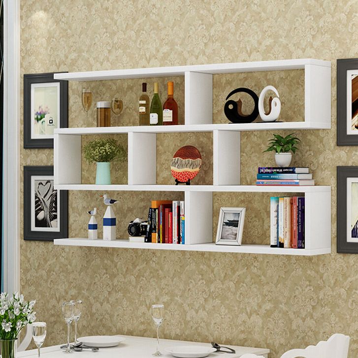 Solid Wood Bookshelf Contemporary Style Wall Mounted Bookcase for Office Home Clearhalo 'Bookcases' 'furn' 'furn_bookcases' 'Furniture' 'furniture_bookcases' 'Office Furniture' 1200x1200_641b7ca8-c760-434b-9495-d412100dac56