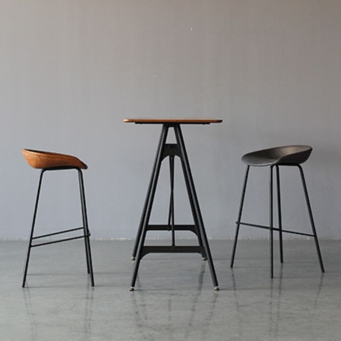 Metal Industrial Dining Room Armless Stool Low Back Bar Stool Clearhalo 'Bar Furniture' 'Bar Stools' 'bar_stools' 'Furniture' 'furniture_bar_stools' 'Kitchen & Dining Furniture' 1200x1200_641c5a8e-582a-4ab2-9ce7-890e4227ffe4