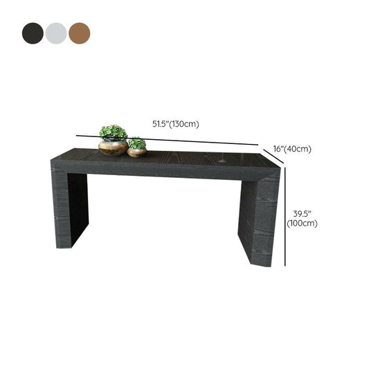 Mesa de comedor de bar de estilo moderno Mesa de barra de madera maciza rectángica para cocina