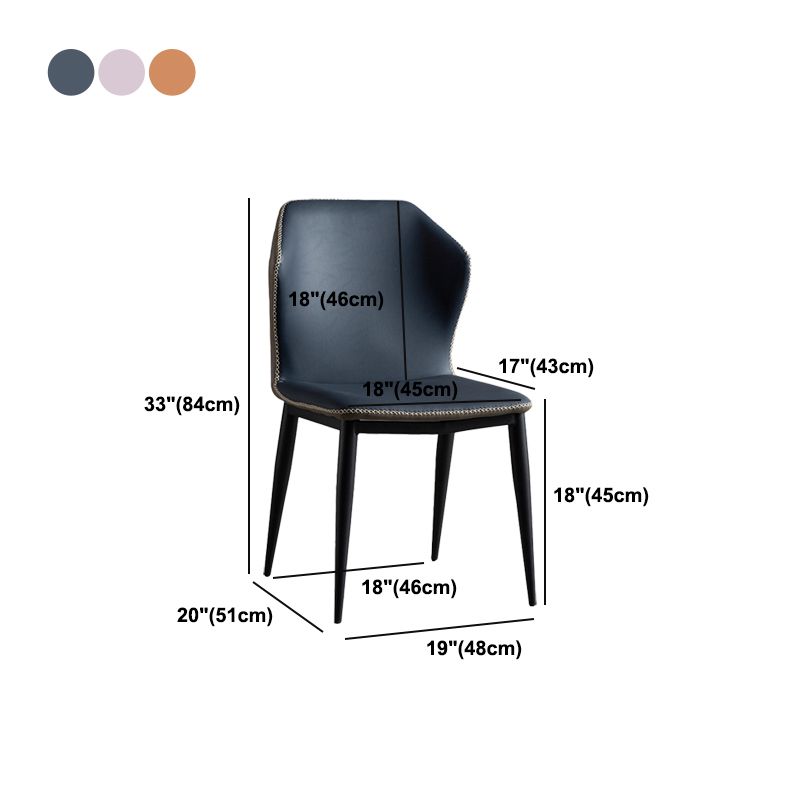 Modern Style Chairs Dining Armless Chair for Kitchen with Metal Legs Clearhalo 'Dining Chairs' 'Dining Tables & Seating' 'dining_chair' 'furn' 'furn_dining_chair' 'Furniture' 'furniture_dining_chair' 'Kitchen & Dining Furniture' 1200x1200_64238685-2016-4ee3-98c4-31eea56c9d8b
