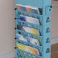 6-Shelf Plastic Ladder Bookcase Contemporary Closed Back Book Shelf Clearhalo 'Bookcases' 'furn' 'furn_bookcases' 'Furniture' 'furniture_bookcases' 'kitchen' 'kitchen_bookcases' 'Living Room Furniture' 'Office Furniture' 1200x1200_64239fee-174f-4ae5-9b72-0a246dd96444