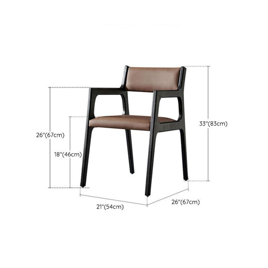Modern Style Dining Chair Solid Wood Indoor Dining Chair with Wooden Frame