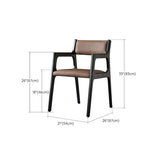 Modern Style Dining Chair Solid Wood Indoor Dining Chair with Wooden Frame