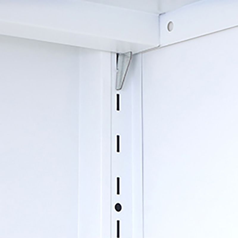 Steel Dining Room Sideboard Cabinet Modern Server Cabinet with Storage and Two Doors Clearhalo 'buffet_sideboard' 'Buffets & Sideboards' 'Furniture' 'furniture_buffet_sideboard' 'Kitchen & Dining Furniture' 1200x1200_64275a29-054f-408f-967b-b84ae30deec2