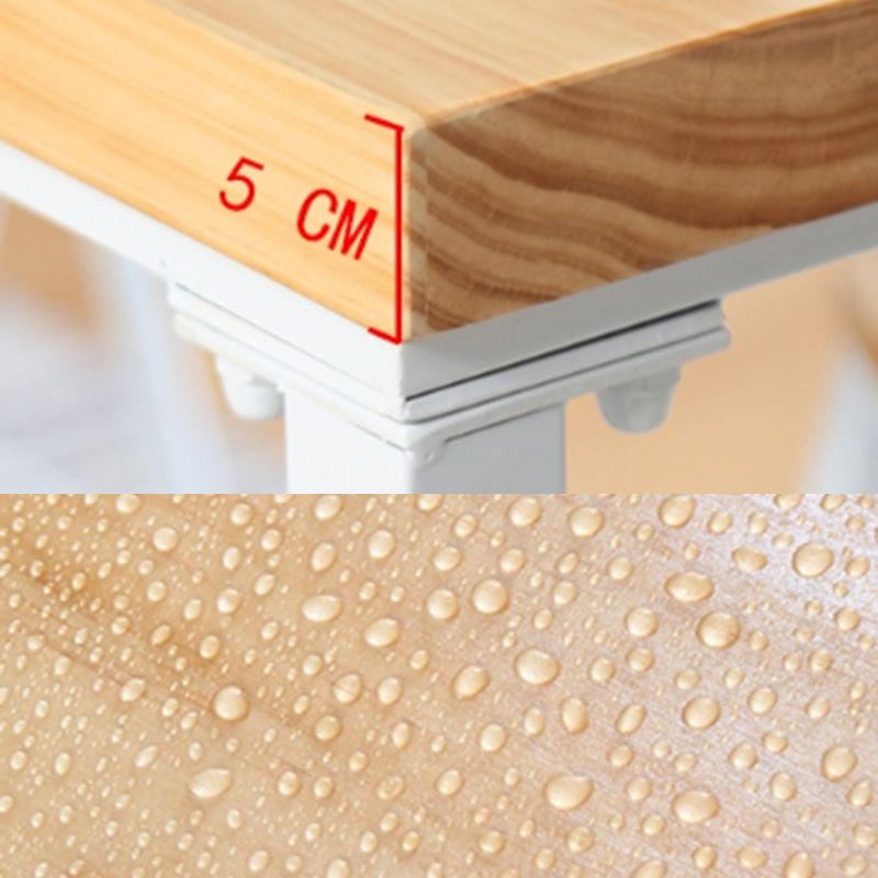 Wood Pub Table Natural Modern Footrest Trestle Pub Height Dining Table (only table) Clearhalo 'Bar Furniture' 'Bar Tables' 'bar_tables' 'Furniture' 'furniture_bar_tables' 'Kitchen & Dining Furniture' 'kitchen&dining_furn' 'kitchen' 1200x1200_642b7864-3a2c-46a5-8a7c-38455b35edf2