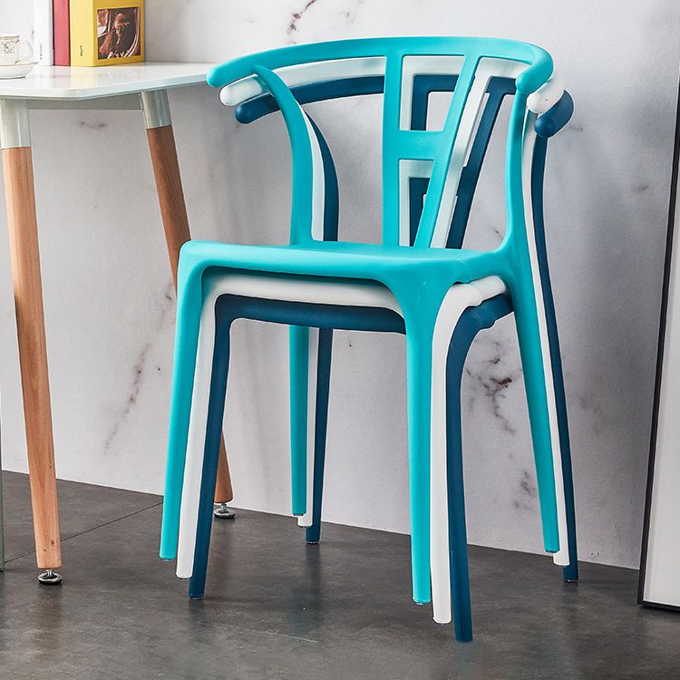 Modern Style Plastic Dining Chairs Stackable Dining Chairs for Kitchen Clearhalo ' kitchen&dining_furn' 'Dining Chairs' 'Dining Tables & Seating' 'dining_chair' 'furn' 'furn_dining_chair' 'Furniture' 'furniture_dining_chair' 'Kitchen & Dining Furniture' 'kitchen' 1200x1200_642ba9c1-9eec-4307-a190-a26aeda966fb