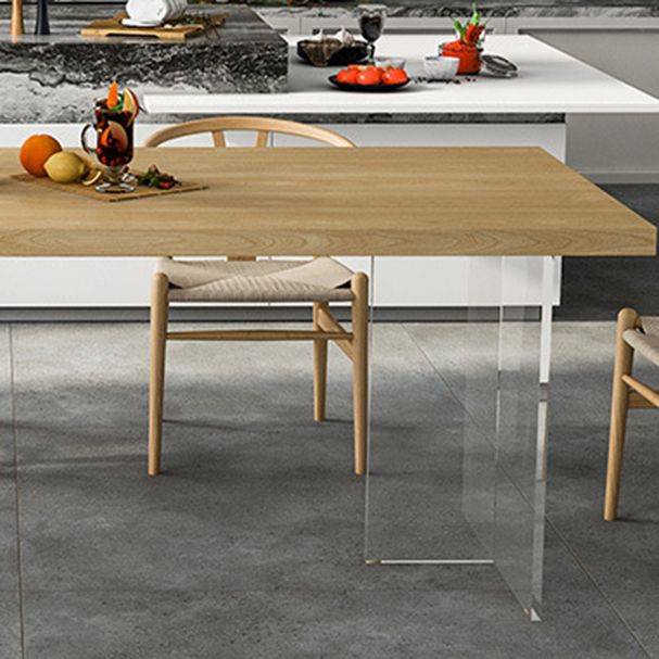 Modern 1/2/5 Pieces Rectangle Dining Table Set Solid Wood Dining Table with Chairs Clearhalo 'Dining Room Sets' 'Dining Tables & Seating' 'dining_room_set' 'furn' 'furn_dining_room_set' 'Furniture' 'furniture_dining_room_set' 'Kitchen & Dining Furniture' 1200x1200_642bb1b5-8384-49da-935d-f8eba4e9b997