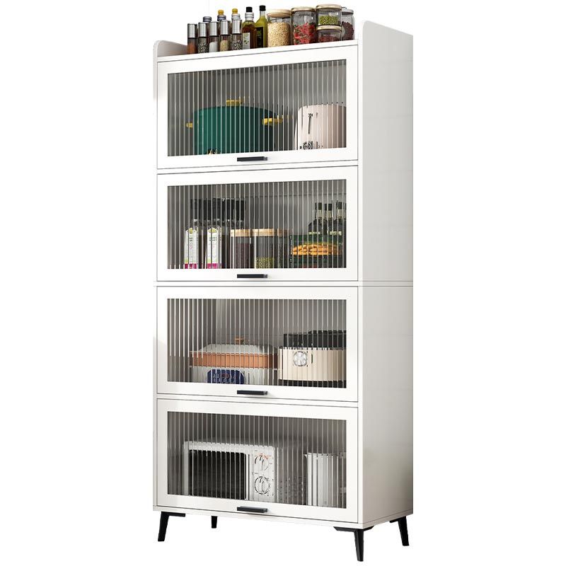 Wood Dining Server Modern Server with Glass Doors for Living Room Clearhalo 'buffet_sideboard' 'Buffets & Sideboards' 'furn' 'furn_buffet_sideboard' 'Furniture' 'Kitchen & Dining Furniture' 1200x1200_642d5d86-a616-45a5-9677-500e033958b6