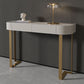 Glam Console Table Stone Console Accent Table for Hall , 16 inch Wide
