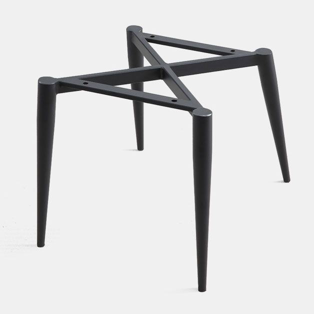 Sedia da pranzo in pelle contemporanea sedia laterale di wingback con gambe in acciaio in finitura opaca