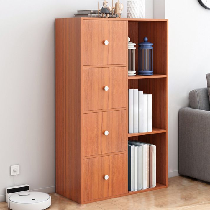 Wooden Bookcase Modern Style Home Office Standard Book Shelf