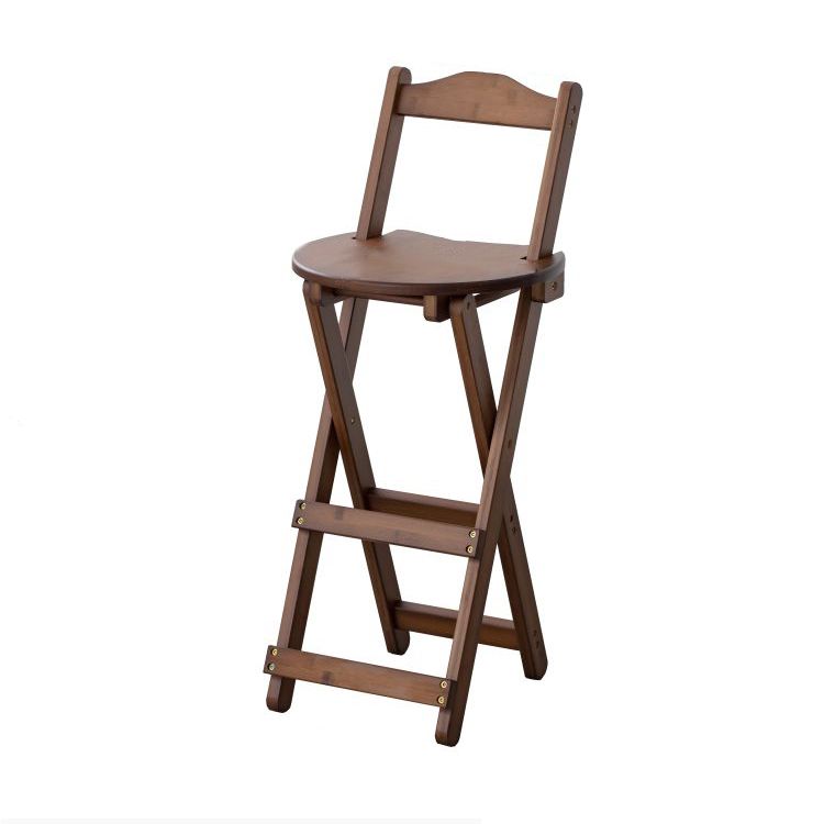 Modern Backrest Folding Counter Stool Wood Restaurant Bar Stool with Footrest Clearhalo 'Bar Furniture' 'Bar Stools' 'bar_stools' 'furn' 'furn_bar_stools' 'furniture_bar_stools' 'Kitchen & Dining Furniture' 'kitchen&dining_furn' 'kitchen' 'kitchen_furn' Furniture' 1200x1200_642eb3e2-1573-4886-94fb-81c42c8effa6