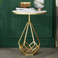 24 pouces H Glam Glam Nightand Metal Round Night Top Night Table