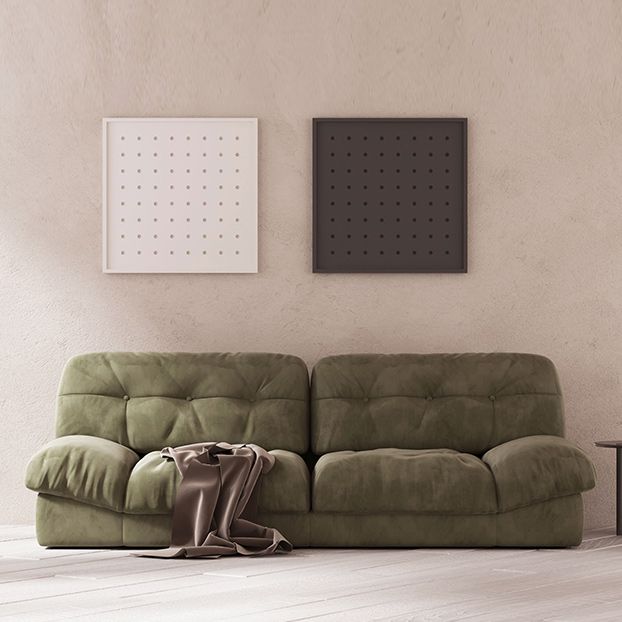 Contemporary Tufted Leather Sofa 41.34-In D Armless Living Room Sofa Clearhalo 'furn' 'furn_sofas' 'Furniture' 'Living Room Furniture' 'Sofa' 'sofas' 1200x1200_6430fa23-b757-4451-9ee8-970885c8be53