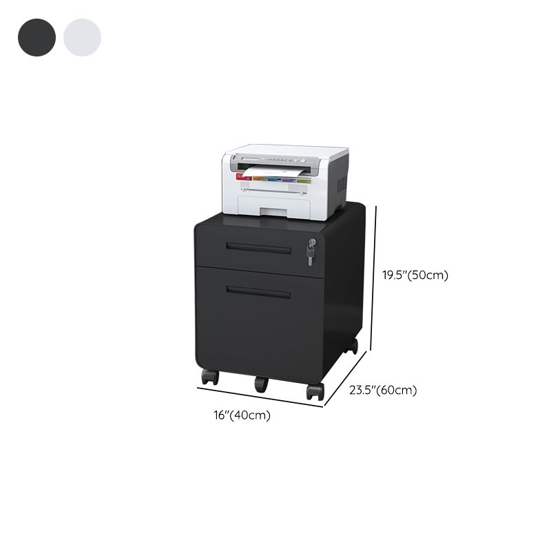 Archivo de archivos de acero contemporáneo Pedestal Pedestal Archiving con bloqueo y almacenamiento
