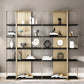 Glam Open Back Shelf Bookcase Metal Book Shelf for Study Room Clearhalo 'Bookcases' 'furn' 'furn_bookcases' 'Furniture' 'Office Furniture' 1200x1200_64347980-eaaa-42fd-af6c-9f1182fd933c