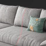 Modern Faux Leather and Linen Chaise Lounge Solid Color Chaise Lounge Clearhalo 'Chairs & Seating' 'Chaise Lounge' 'chaise_lounge' 'furn' 'furn_chaise_lounge' 'Furniture' 'Living Room Furniture' 1200x1200_6434eade-1517-4790-b47d-738874524967