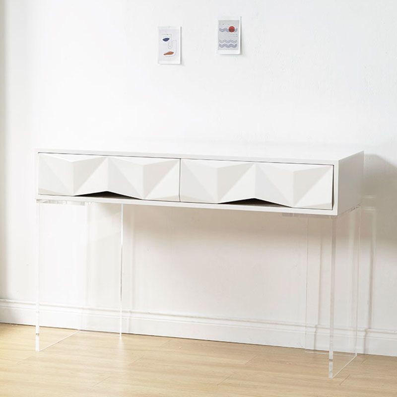 Modern Makeup Dressing Table Stool Set with 1/2 Storage Drawers Clearhalo 'Bedroom Furniture' 'furn' 'furn_makeup_vanities' 'Furniture' 'Makeup Vanities' 'makeup_vanities' 1200x1200_64354d49-ca80-45e0-acca-eb83bf9bfa72