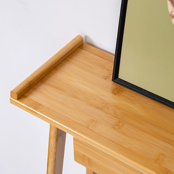 Tavolo da console rettangolare moderna tavolo di divano console in legno in marrone/naturale