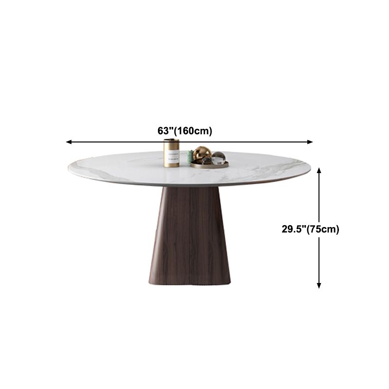 Contemporary Sintered Stone Dining Table Round Dining Room Table Clearhalo 'Dining Tables & Seating' 'Dining Tables' 'dining_table' 'furn' 'furn_dining_table' 'Furniture' 'furniture_dining_table' 'Kitchen & Dining Furniture' 'kitchen' 'kitchen_dining_table' 1200x1200_643810a9-54e9-490f-8fe8-a262fc10a5d0
