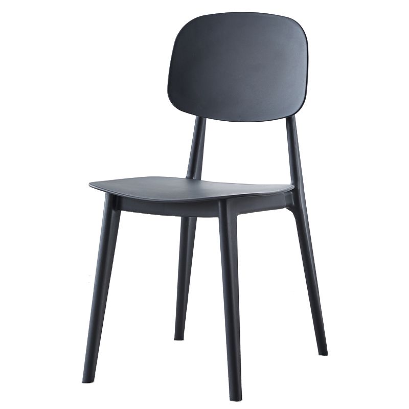 Plastic Contemporary Dining Room Chair Matte Finish Open Back Dining Side Chair Clearhalo ' kitchen&dining_furn' 'Dining Chairs' 'Dining Tables & Seating' 'dining_chair' 'furn' 'furn_dining_chair' 'Furniture' 'furniture_dining_chair' 'Kitchen & Dining Furniture' 'kitchen' 1200x1200_6438fda0-1c65-45d1-8a6b-11e4942a834e