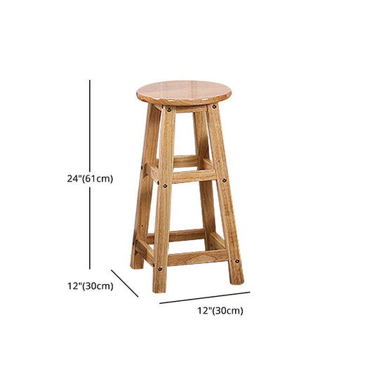 Modern Armless Backless Counter Stool Wood Cafe Bar Stool with Seat and Pedal Clearhalo 'Bar Furniture' 'Bar Stools' 'bar_stools' 'furn' 'furn_bar_stools' 'Furniture' 'furniture_bar_stools' 'Kitchen & Dining Furniture' 1200x1200_643a027f-c1a3-449f-bf33-14947ae699b5