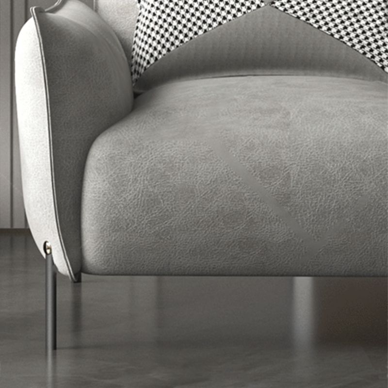 Chaise canapé à accent tissu scandinave, chaise longue pour le salon