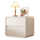 Moderner Akzenttisch Nachttisch Holz Nachttschrank mit Schubladen
