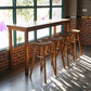 Modern Bar Height Table Solid Wood Top Bistro Pub Table with Wood Legs Clearhalo 'Bar Furniture' 'Bar Tables' 'bar_tables' 'furn' 'furn_bar_tables' 'Furniture' 'Kitchen & Dining Furniture' 1200x1200_643c0bf8-2267-4329-830f-4f3882850db3
