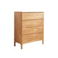 Coffre de rangement en bois massif de 15,6 pouces de largeur, commode de rangement moderne
