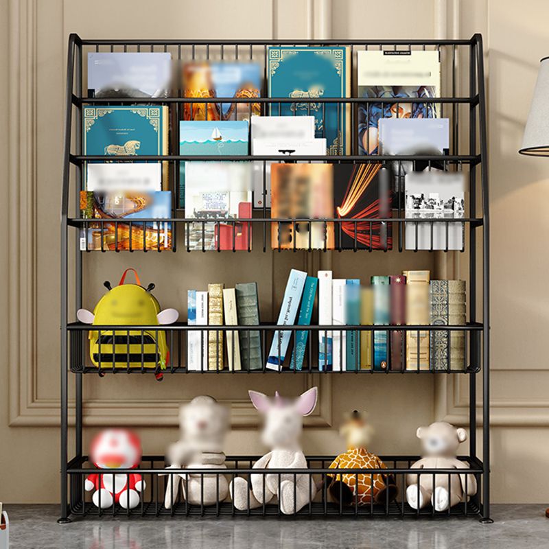 Modern Style Metal Bookshelf Ladder Open Shelf Bookcase for Study Room Clearhalo 'Bookcases' 'Furniture' 'furniture_bookcases' 'kitchen' 'kitchen_bookcases' 'Living Room Furniture' 'Office Furniture' 1200x1200_643d5418-457a-4bd6-ba91-4322eff851e8