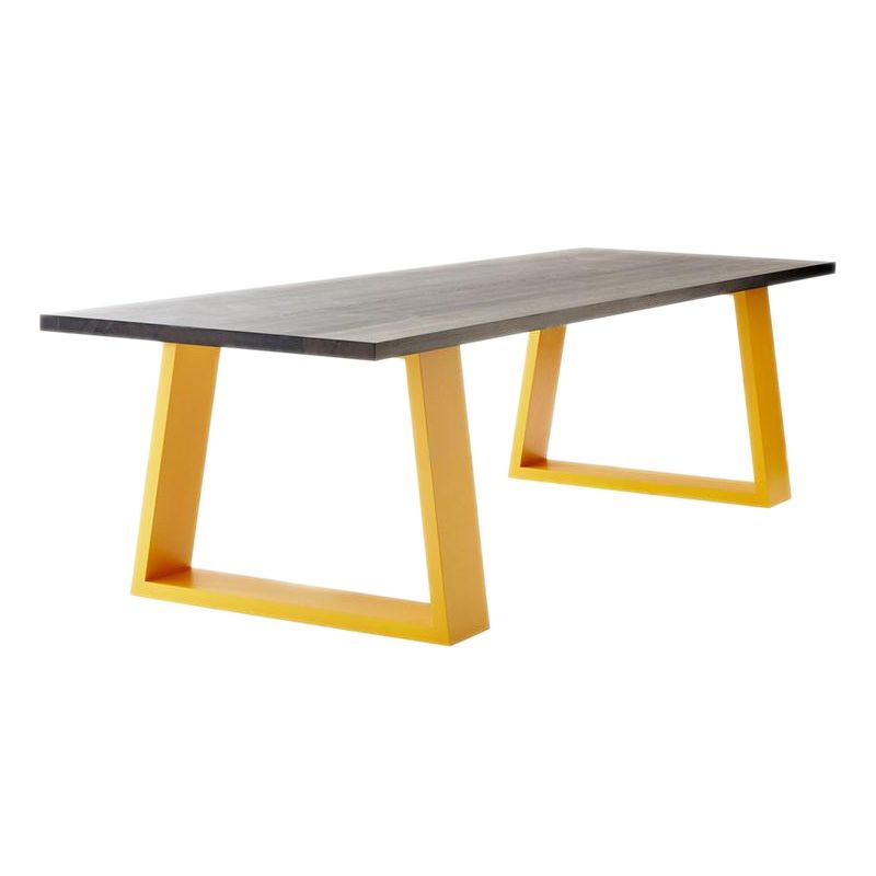 Industrial Style Sled Base Furniture Pine Solid Wood Dining Site Table ...