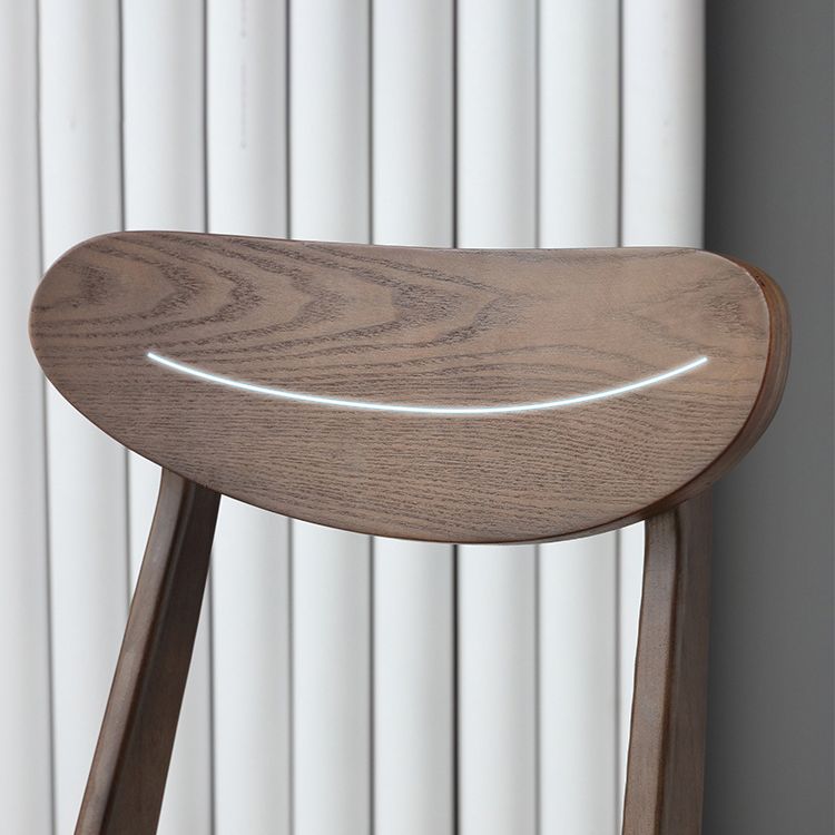 Chaise industrielle sans bras rembourrée chaise à manger en bois massif en bois massif