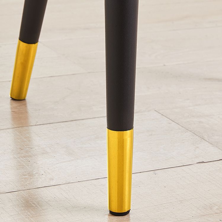 Scandinavian Style Metal Dining Chair Dining Room Upholstered Parsons Armless Chair Clearhalo ' kitchen&dining_furn' 'Dining Chairs' 'Dining Tables & Seating' 'dining_chair' 'furn' 'furn_dining_chair' 'Furniture' 'furniture_dining_chair' 'Kitchen & Dining Furniture' 'kitchen' 1200x1200_644142e6-af4e-4f26-b327-2a402152ad2d