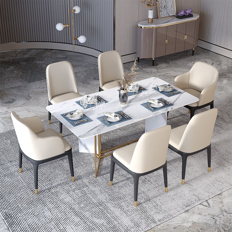 Industrial Home Parsons Side Chair Matte Finish Leather Dining Chair Clearhalo 'Dining Chairs' 'Dining Tables & Seating' 'dining_chair' 'Furniture' 'furniture_dining_chair' 'Kitchen & Dining Furniture' 1200x1200_64416087-00df-4f1d-8a7c-813b2cdeff2c