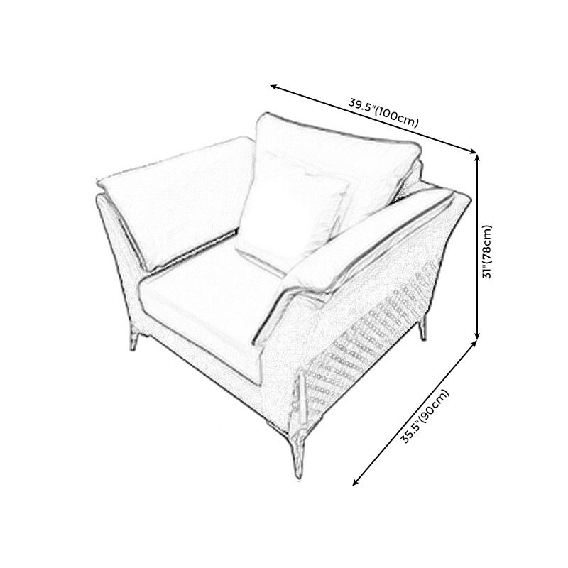 Blue and Cream Faux Leather Sectional Waterproof Sofa with Removable Cushions Clearhalo 'furn' 'furn_sectionals' 'Furniture' 'furniture_sectionals' 'Living Room Furniture' 'Sectionals' 1200x1200_64416384-d042-4759-8107-5ae3bf69222a