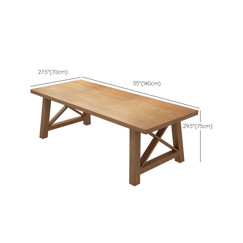 Glam Style Wood Dining Table Rectangle Table with Wood Legs for Kitchen Clearhalo 'Dining Tables & Seating' 'Dining Tables' 'dining_table' 'furn' 'furn_dining_table' 'Furniture' 'Kitchen & Dining Furniture' 1200x1200_64430567-2b8c-478b-93ae-c21b56d1a75b