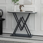 Metal Frame Accent Table with White Marble Console Table for Hall Clearhalo 'Console Tables' 'console_tables' 'Entry & Mudroom Furniture' 'furn' 'furn_console_tables' 'Furniture' 1200x1200_64445d2c-b6aa-4181-a368-bc64c5235cab