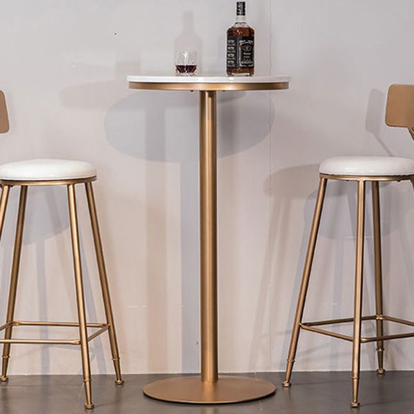 Scandinavian Coffee Shop Counter Stools Footrest Metal Backrest Gold Frame Bar Stool Clearhalo 'Bar Furniture' 'Bar Stools' 'bar_stools' 'furn' 'furn_bar_stools' 'Furniture' 'furniture_bar_stools' 'Kitchen & Dining Furniture' 1200x1200_64454f50-7cd9-4c63-ad6a-f9a610fd6a48