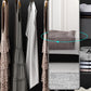 Contemporary Style 5 Tier Wardrobe Glass Cloth Rod Included Wardrobe Closet