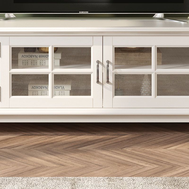 Contemporary Ash Wood TV Media Stand White Wood Media Console with Drawers Clearhalo 'furn' 'furn_tv_stands_entertainment_centers' 'Furniture' 'Living Room Furniture' 'TV Stands & Entertainment Centers' 'TV Stands & Media Storage Furniture' 'tv_stands_entertainment_centers' 1200x1200_644696ec-c337-48d0-9d16-a05fe3eead22