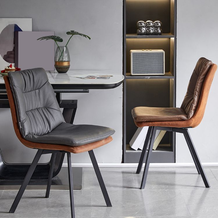 Chaise de salle à manger Parsons à bras sans arborescence intérieur industriel