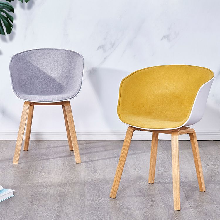 Modern Milk Tea Shop Solid Back Arm Chair Plastic Matte Finish Dining Chair Clearhalo ' kitchen&dining_furn' 'Dining Chairs' 'Dining Tables & Seating' 'dining_chair' 'Furniture' 'furniture_dining_chair' 'Kitchen & Dining Furniture' 'kitchen' 1200x1200_6448b422-77b2-47f1-8be0-d49dd00f4590