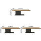 Metal Contemporary Free Form Dining Table Solid Wood Top Table for Dining Room Clearhalo ' dining_table' 'Dining Tables & Seating' 'Dining Tables' 'furn' 'furn_dining_table' 'Furniture' 'furniture_dining_table' 'Kitchen & Dining Furniture' 'kitchen&dining_furn' 'kitchen' 'kitchen_dining_table' 1200x1200_644bf5ff-092e-46cc-9ffd-72686f4bb03d