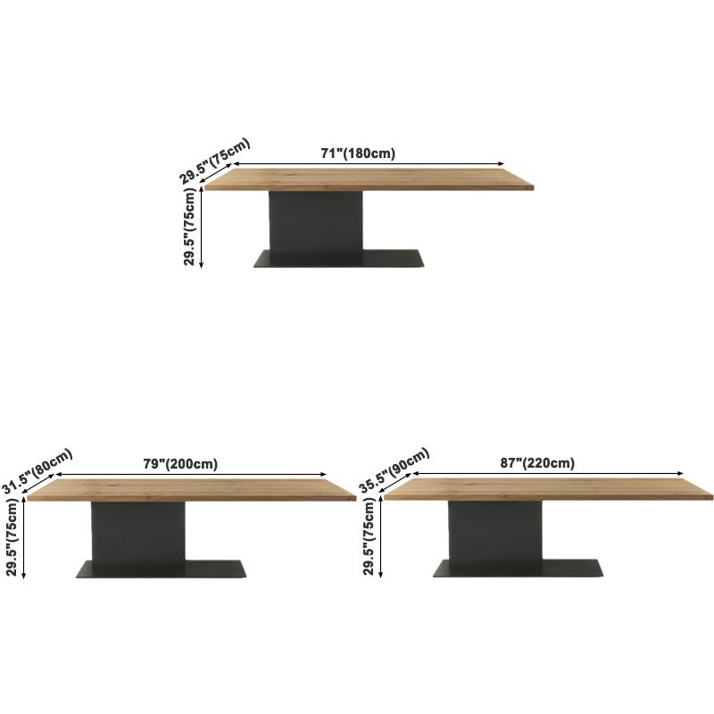 Metal Contemporary Free Form Dining Table Solid Wood Top Table for Dining Room Clearhalo ' dining_table' 'Dining Tables & Seating' 'Dining Tables' 'furn' 'furn_dining_table' 'Furniture' 'furniture_dining_table' 'Kitchen & Dining Furniture' 'kitchen&dining_furn' 'kitchen' 'kitchen_dining_table' 1200x1200_644bf5ff-092e-46cc-9ffd-72686f4bb03d