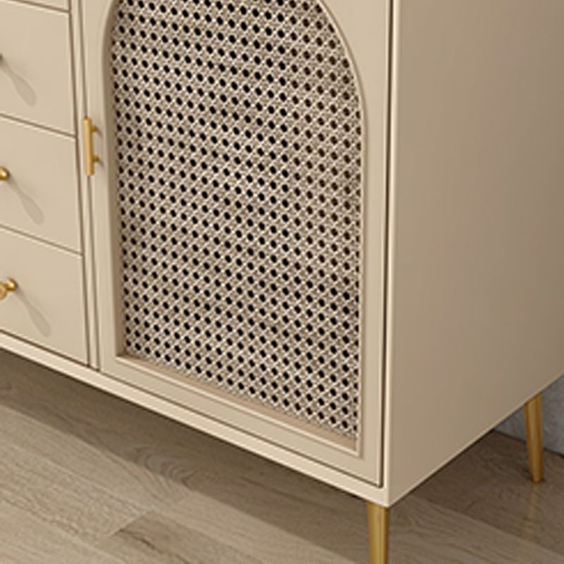 Sideboard di stoccaggio in legno di rettangolo di rettangolo moderno