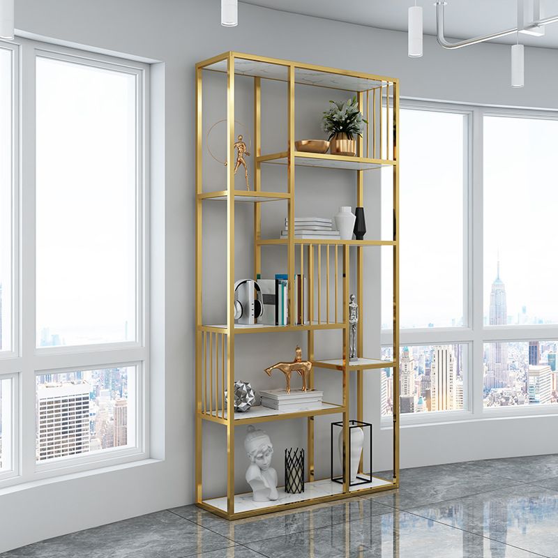 Open Metal and Wood Book Shelf Etagere Shelf Bookcase for Office Clearhalo 'Bookcases' 'furn' 'furn_bookcases' 'Furniture' 'Office Furniture' 1200x1200_64505fb5-6616-47ae-9afa-b69407bb8758